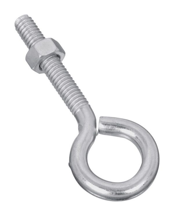 National Hardware 5/16 in. X 3-1/4 in. L Zinc-Plated Steel Eyebolt Nut Included