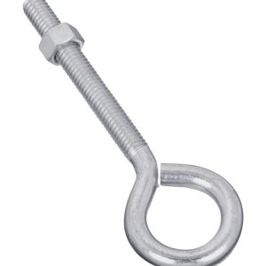 National Hardware 3/8 in. X 5 in. L Zinc-Plated Steel Eyebolt Nut Included