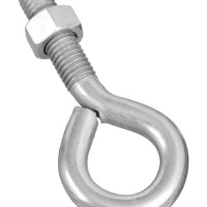 National Hardware 1/2 in. X 4 in. L Zinc-Plated Steel Eyebolt Nut Included