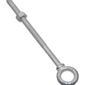 National Hardware 1/2 in. X 8 in. L Hot Dipped Galvanized Steel Eyebolt Nut Included