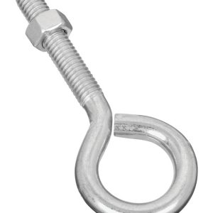 National Hardware 3/8 in. X 4 in. L Zinc-Plated Steel Eyebolt Nut Included