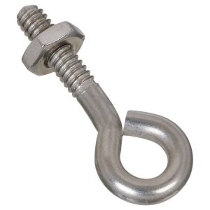 National Hardware 3/16 in. X 1-1/2 in. L Stainless Steel Eyebolt Nut Included