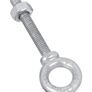 National Hardware 3/8 in. X 2-1/2 in. L Galvanized Forged Steel Eyebolt Nut Included