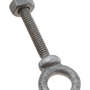 National Hardware 1/4 in. X 3 in. L Galvanized Forged Steel Eyebolt Nut Included