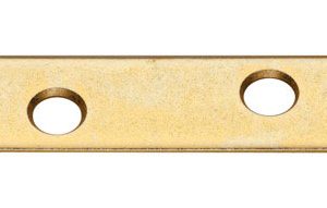 National Hardware 4 in. H X 5/8 in. W X 0.08 in. D Brass/Steel Mending Brace