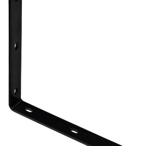 National Hardware 12.25 in. H X 1.5 in. W X 0.25 in. D Black Carbon Steel Inside/Outside Corner Brac