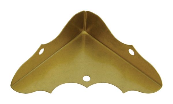 National Hardware 5/8 in. H X 1-3/4 in. W X 0.02 in. D Solid Brass Inside Decorative Corner Brace