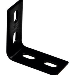 National Hardware 3.1 in. H X 1.5 in. W X 0.125 in. D Black Carbon Steel Inside/Outside Corner Brace