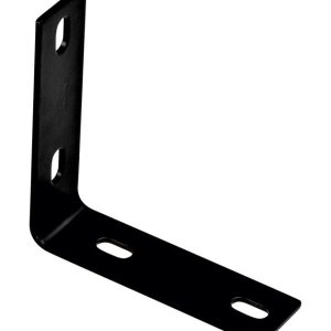National Hardware 5.1 in. H X 1.5 in. W X 0.125 in. D Black Carbon Steel Inside/Outside Corner Brace