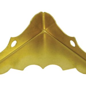National Hardware 9/16 in. H X 1-1/4 in. W X 0.02 in. D Solid Brass Inside Decorative Corner Brace