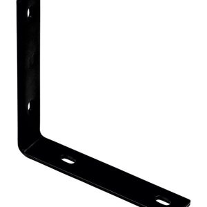 National Hardware 8.25 in. H X 1.5 in. W X 0.25 in. D Black Carbon Steel Inside/Outside Corner Brace