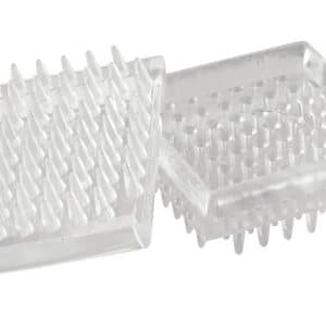 Shepherd Hardware Plastic Caster Cups Clear Square 4 pk
