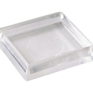 Shepherd Hardware Plastic Caster Cups Clear Square 4 pk