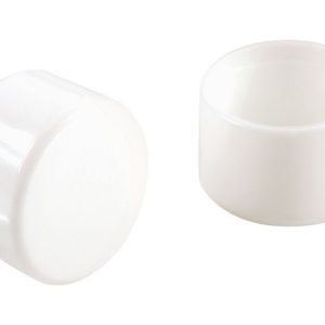 Shepherd Hardware Plastic Leg Tip White Round 4 pk