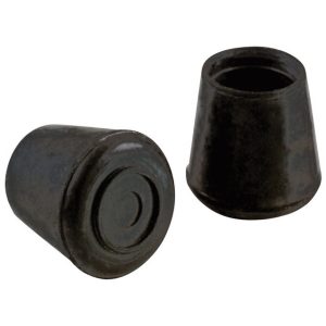 Shepherd Hardware Rubber Leg Tip Black Round 4 pk