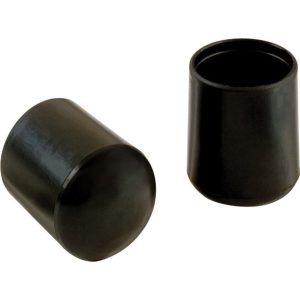Shepherd Hardware Vinyl Leg Tip Black Round 4 pk