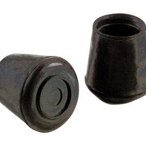 Shepherd Hardware Rubber Leg Tip Black Round 4 pk