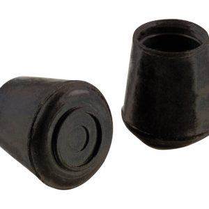 Shepherd Hardware Rubber Leg Tip Black Round 4 pk