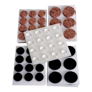 Shepherd Hardware Assorted Self Adhesive Pad Assorted Round 88 pk
