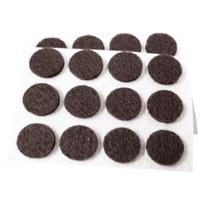 Shepherd Hardware Felt Self Adhesive Pad Brown Round 24 pk