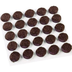 Shepherd Hardware Felt Self Adhesive Pad Brown Round 75 pk