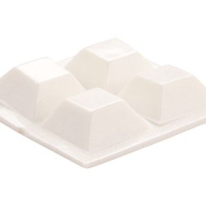 Shepherd Hardware Vinyl Self Adhesive Bumper Pads White Square 12 pk