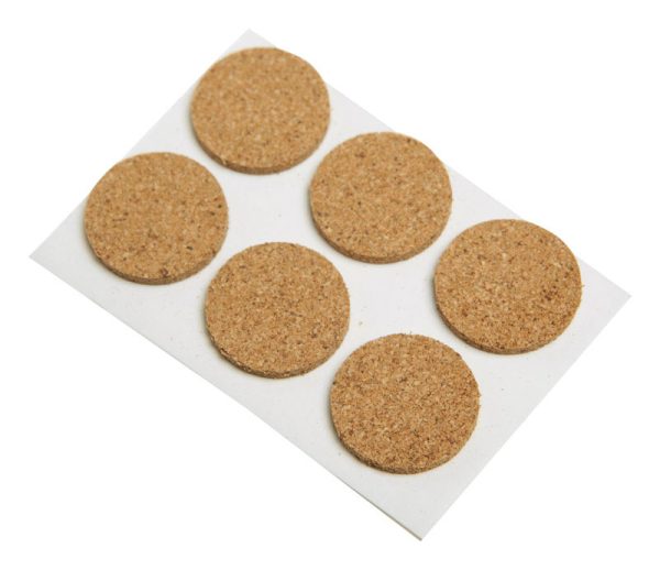 Shepherd Hardware Cork Self Adhesive Protective Pads Brown Round 3/4 in. W 12 pk