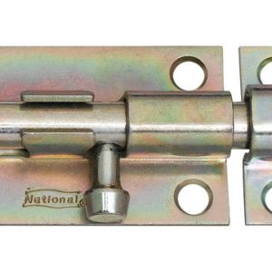 National Hardware 4 in. L Zinc-Plated Steel Heavy Duty Barrel Bolt 1 pk