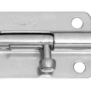 National Hardware 4 in. L Zinc-Plated Steel Barrel Bolt 1 pk