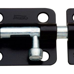 National Hardware 2-1/2 in. L Black Steel Barrel Bolt 1 pk
