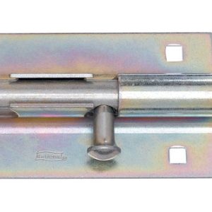 National Hardware 8 in. L Zinc-Plated Steel Heavy Duty Barrel Bolt 1 pk