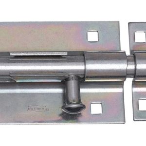 National Hardware 5 in. L Zinc-Plated Steel Heavy Duty Barrel Bolt 1 pk