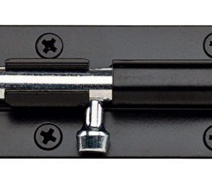 National Hardware 6 in. L Black Steel Heavy Duty Barrel Bolt 1 pk