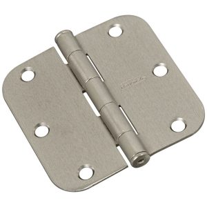 National Hardware 3-1/2 in. L Satin Nickel Door Hinge 3 pk