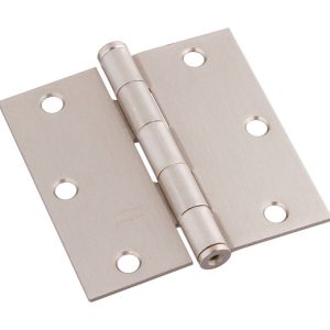 National Hardware 3-1/2 in. L Satin Nickel Door Hinge 3 pk