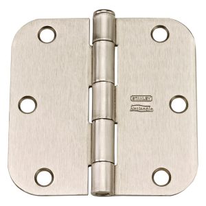 National Hardware 3-1/2 in. L Satin Nickel Door Hinge 12 pk