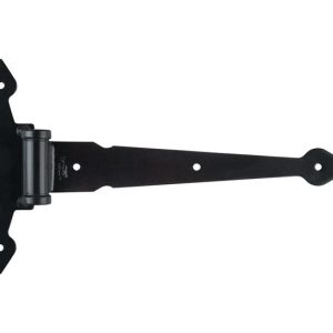 National Hardware 13 in. L Black Heavy Duty Ornamental T Hinge 1 pk