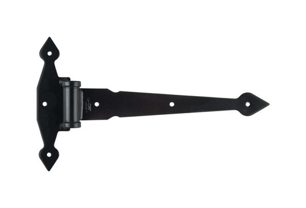 National Hardware 13 in. L Black Heavy Duty Ornamental T Hinge 1 pk