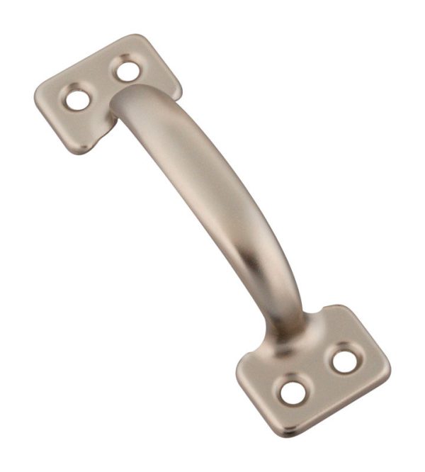National Hardware 4 in. L Satin Nickel Silver Steel Universal Sash Lift Handle 1 pk