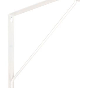 National Hardware White Steel Shelf Bracket 10.87 in. L 150 lb