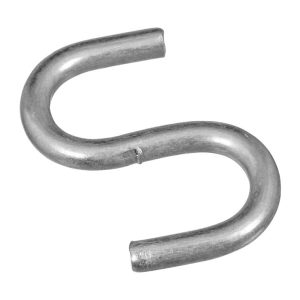 National Hardware Zinc-Plated Silver Steel 3/4 in. L Open S-Hook 5 lb 8 pk