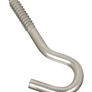 National Hardware Silver Stainless Steel 4-7/8 in. L Screw Hook 220 lb 1 pk