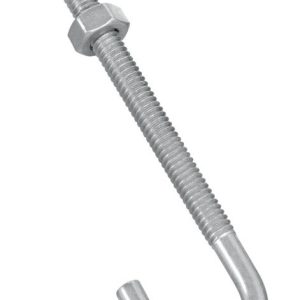 National Hardware Zinc-Plated Silver Steel 4 in. L J-Bolt 100 lb 1 pk