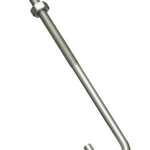 National Hardware Zinc-Plated Silver Steel 6 in. L J-Bolt 100 lb 1 pk