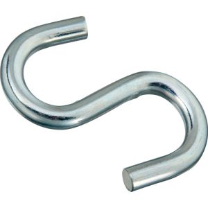 National Hardware Zinc-Plated Silver Steel 4 in. L Heavy Open S-Hook 240 lb 1 pk