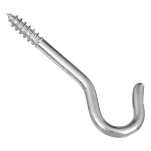 National Hardware Zinc-Plated Silver Steel 2-1/16 in. L Ceiling Hook 25 lb 6 pk