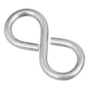 National Hardware Zinc-Plated Silver Steel 1-5/8 in. L Closed S-Hook 1 pk
