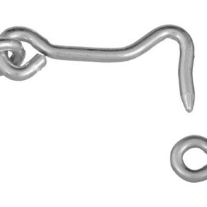 National Hardware Zinc-Plated Silver Steel 2 in. L Hook and Eye 2 pk