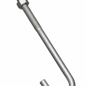 National Hardware Zinc-Plated Silver Steel 7 in. L J-Bolt 1 pk