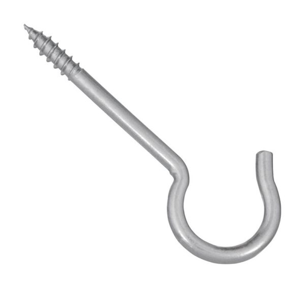 National Hardware Zinc-Plated Silver Steel 3-3/8 in. L Ceiling Hook 3 pk